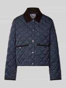 Rich & Royal Steppjacke mit Steppnähten in Marine, Größe 34