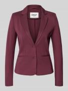 Only Regular Fit Blazer aus Viskose-Mix Modell 'POPTRASH LIFE' in Bord...