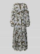 s.Oliver BLACK LABEL Regular Fit Maxikleid mit elastischer Taille in O...