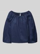 Christian Berg Woman Relaxed Fit Bluse mit 3/4-Arm in Marine, Größe 40