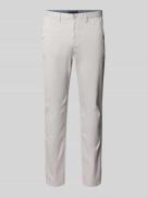 Tommy Hilfiger Straight Fit Chino aus Baumwoll-Mix in Mittelgrau, Größ...