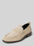 HUGO Loafer aus echtem Leder in Beige, Größe 40