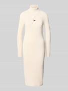 Tommy Jeans Schmales Strickkleid aus reiner Baumwolle in Weiss, Größe ...