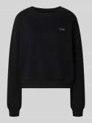 Tommy Jeans Relaxed Fit Sweatshirt aus Baumwoll-Mix in Black, Größe L