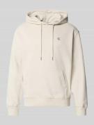 Calvin Klein Jeans Hoodie mit Kapuze in Offwhite, Größe XS