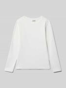s.Oliver RED LABEL Slim Fit Langarmshirt aus Baumwoll-Mix in Weiss, Gr...