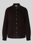 Marc O'Polo Regular Fit Hemdbluse aus Baumwoll-Lyocell-Mix in Mittelbr...