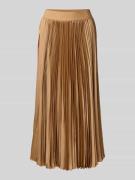 JOOP! Midirock mit Plisseefalten in Camel, Größe 34
