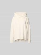 Juvia Oversized Hoodie aus Baumwoll-Mix in Ecru, Größe L