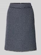 s.Oliver BLACK LABEL Minirock in Bouclé-Optik in Marine, Größe 42