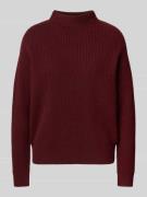 Jake*s Casual Regular Fit Kaschmirpullover in Strick-Optik in Bordeaux...
