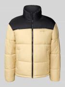 REVIEW Steppjacke mit Label-Print in Beige, Größe M