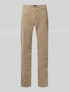 Christian Berg Men Regular Fit Cordhose im 5-Pocket-Design in Hellbrau...