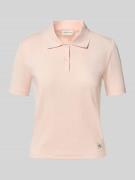 Calvin Klein Jeans Slim Fit Poloshirt mit Label-Detail in Hellrosa, Gr...
