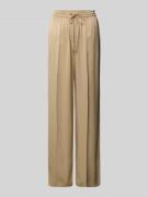 BOSS Relaxed Fit Hose aus Satin Modell TAVATI' in Beige, Größe 32