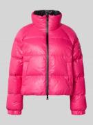 Marc Cain Regular Fit Steppjacke mit gefüttertem Stehkragen in Pink, G...