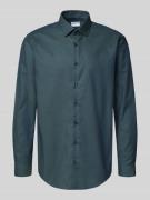 Jake*s Regular Fit Business-Hemd mit Kentkragen in Bottle, Größe 43/44