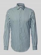 Jake*s Slim Fit Business-Hemd mit Kentkragen in Dunkelgruen, Größe 39/...