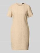 JOOP! Etuikleid in Bouclé-Optik mit Rundhalsausschnitt in Sand, Größe ...