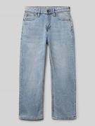 Garcia Straight Fit Jeans mit Logo-Patch Modell 'Ilyano' in Hellblau, ...