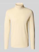 Lindbergh Langarmshirt mit Rollkragen in Stein, Größe XL