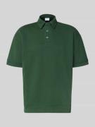 Lindbergh Oversized Poloshirt mit Polokragen und Label-Detail in Gruen...
