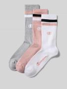 CHAMPION Socken mit Label-Print im 3er-Pack in Hellgrau Melange, Größe...