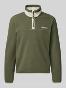 Napapijri Sweatshirt mit Label-Stitching Modell 'DERGANA' in Oliv, Grö...