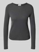 Christian Berg Woman Strickpullover aus reinem Kaschmir in Dunkelgrau,...