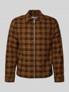 REVIEW Regular Fit Freizeithemd mit Reißverschluss in Beige, Größe XS