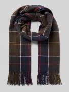 Barbour Schal mit Tartan-Muster Modell 'HAILES' in Oliv, Größe 1