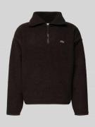 Lacoste Relaxed Fit Sweatshirt mit Troyer Kragen aus warmen Fleece in ...