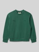 Garcia Sweatshirt mit gerippten Abschlüssen in Lagune, Größe 140