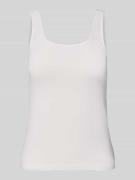 Sloggi Slim Fit Tanktop mit Rundhalsausschnitt in Offwhite, Größe L