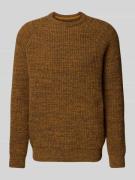 Barbour Regular Fit Strickpullover aus reiner Wolle in Dunkelbraun Mel...