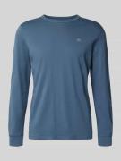 Tom Tailor Regular Fit Langarmshirt aus reiner Baumwolle in Blau, Größ...