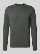 Tom Tailor Denim Regular Fit Strickpullover aus Baumwolle in Dunkelgra...