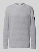 Tom Tailor Denim Regular Fit Pullover aus reiner Baumwolle in Hellgrau...