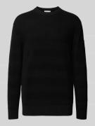 Tom Tailor Denim Regular Fit Pullover aus reiner Baumwolle in BLACK, G...