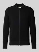 Tom Tailor Denim Regular Fit Strickjacke aus reiner Baumwolle in BLACK...