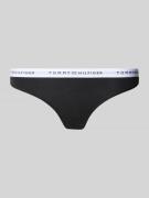 TOMMY HILFIGER String aus Baumwoll-Mix in Black, Größe L