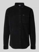 Tommy Jeans Regular Fit Cordhemd aus reiner Baumwolle in Black, Größe ...