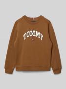 Tommy Hilfiger Teens Regular Fit Sweatshirt aus Baumwoll-Mix in Cognac...