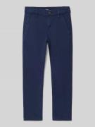 s.Oliver RED LABEL Slim Fit Chino aus Baumwoll-Mix in Marine, Größe 10...