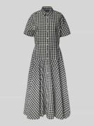 Polo Ralph Lauren Midikleid mit Blusenkragen in Black, Größe 34