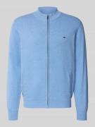 Fynch-Hatton Strickjacke mit Reißverschluss in Hellblau, Größe L