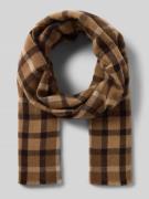 Marc O'Polo Schal aus reiner Schurwolle in Dunkelbraun, Größe 1