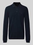 Marc O'Polo Regular Fit Strick-Shirt aus reiner Baumwolle in Marine, G...
