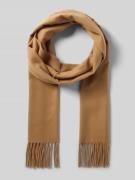 Fraas Schal mit Kordelabschlüssen Modell 'Cashmink' in Camel, Größe 1