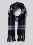 Fraas Schal mit Ausfransungen in Dunkelblau, Größe 1